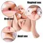 Lifelike Mens Body Care Life Size Full Body Realistic Dolls Lifelike Male Adult Toys with 3 Openings Safe TPR Material for Man Gifts (29×15×11in)