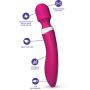 Doc Johnson iVibe Select - iWand - Luxurious Premium Silicone Warming and Vibrating Intimate Wand - Warms to 109 Degrees - 7 Powerful Vibration Patterns - USB Rechargeable - Purple