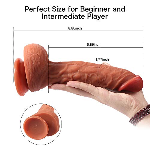 TTFAYQ Lifelike Realistic Silicone D?ld? Soft Personal Relax MassagerHand-Free for Women - Waterproof Toy TTFAYQ