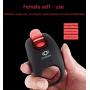 Repeated Charge Full Silicone Vibrating Cock Ring with 12 Pieces of Soft Tongue - Waterproof Rechargeable Penis Ring Vibrator-1500 r / min - Sex Toy for Male/Female or Couples