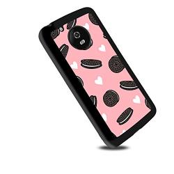Moto G5 Case,Flexible Soft TPU Cover Shell,Slim Silicone Black Rubber Non-Slip Durable Design Protective Phone Case for Moto G5 -Biscuits