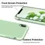 Vooii iPhone Xs Case, iPhone X Case, Soft Liquid Silicone Slim Rubber Full Body Protective iPhone Xs/X Case Cover (with Soft Microfiber Lining) Design for iPhone X iPhone Xs - Matcha