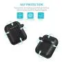 Syncwire AirPods Case, AirPods Protective Cover [Front LED Visible] Durable Silicone Skin Case with Keychain [Waterproof and Shockproof] for Apple AirPods 1 & 2 [Supports Wireless Charging] - Black