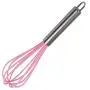Pink/Black Stainless Steel Handle Silicone Cooking Tool Sets Egg Beater Spoon Spatula Kitchenware Kitchen Utensils Sets,Slotted Spoon Pink