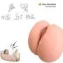 Xingjo Realistic Pussy Ass and Silicone Vagina Butt Anal Adult Products Sex Toys with 2 Hole for Men Masturbation,3D Realistic Lifelike Sex Toys Doll Torso Male,Vagina Sex,Intelligent Voice Function