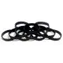 TheAwristocrat 1 Dozen Multi-Pack Blank Wristbands Bracelets Silicone Rubber - Select from a Variety of Colors