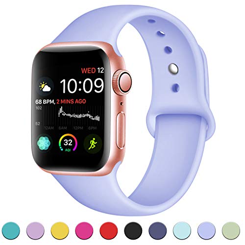 DaQin Band Compatible with Apple Watch 38mm 40mm 42mm 44mm for Women and Men, Sport Replacement Wristbands for iWatch Series 5 Series 4 Series 3/2/1, S/M, M/L