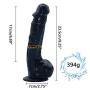 MXJYB 9.25 Inch T-Shirt Big Silicone Flexible Dick with Strong Suction Cup Huge s Adult Sexy Products Sexy Toys for Women MXJYB (Color : Black)