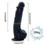 MXJYB 9.25 Inch T-Shirt Big Silicone Flexible Dick with Strong Suction Cup Huge s Adult Sexy Products Sexy Toys for Women MXJYB (Color : Black)