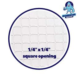 Clear Mesh Netting Material - 4 x 5, 6 x 5 or 8 x 5 - Plastic Mesh Screen Netting for Fish Aquarium Screen Top Cover