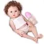 CHAREX Belly Reborn Baby Dolls, 18 Inches Full Body Silicone Vinyl ,Weighted Realistic Baby Doll