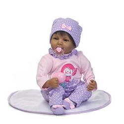 TERABITHIA 22inch Black Gentle Touch Alive Collectible African-American Reborn Baby Girl Dolls Look Real