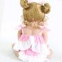 PURSUEBABY Toddler Washable Full Body Reborn Toddler Vinyl Baby Girl Doll with Curly Blonde Hair, 22 Inch Baby Doll with Magnetic Pacifier Looks Real (Natalie)