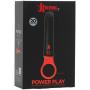Kink by Doc Johnson - Power Play - Powerful 20 Function Vibrator with Silicone Grip Ring - Quiet Motor, Small Size, Waterproof, USB Rechargeable - Black/Red