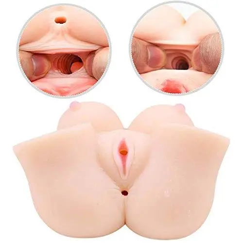 3D Realistic Artificial Toys for Male with 2 Entries Cup Soft Silicone, Lifelike Soft Silicone Dolls Mens Male Adult Toys, Best Gift Men Couples Silicone Underwear Toys,T-Shirt