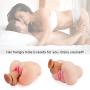 Pussy Ass Male Masturbator with Built-in Cock Ring - Adorime 3D Realistic Butt Anal Stroker and Virgin Vagina Love Doll Sex Toys for Men Masturbation with 2 Holes (4.06 pounds)