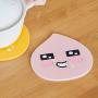 KAKAO FRIENDS Official- Heat Resistant Silicone Trivet Mat, Non-Slip Durable Multi-Use Hot Pot Holders Pads (Apeach)