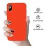iPhone X Case, iPhone X Silicone Case, Xperg Slim Liquid Silicone Gel Rubber Shockproof Case Soft Microfiber Cloth Lining Cushion Compatible with Apple iPhone X (Red)