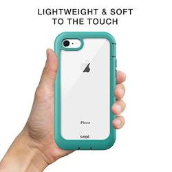 SMPL iPhone 7/8 Drop Proof, Lightweight, Protective Wireless Charging Compatible iPhone Case - Teal