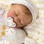 Paradise Galleries Newborn Reborn Baby Doll with Magnetic Pacifier, Wishes and Dreams, 21 inch Sleeping Newborn Girl in GentleTouch Vinyl, 6-Piece Doll Gift Set