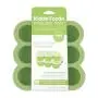 KIDDO FEEDO Baby Food Storage Container and Freezer Tray with Silicone Clip-On Lid - 9x2.5oz Easy-Out Portions - BPA Free/FDA Approved - Free EBook by Award-Winning Author/Dietitian - Green
