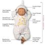 Paradise Galleries Newborn Reborn Baby Doll with Magnetic Pacifier, Wishes and Dreams, 21 inch Sleeping Newborn Girl in GentleTouch Vinyl, 6-Piece Doll Gift Set