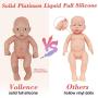 Vollence 11 Inch Full Silicone Baby Doll That Look Real,Eyes Open Reborn Baby Doll,Similar Full Weighted Real Baby Doll,Handmade Lifelike Baby Dolls - Girl