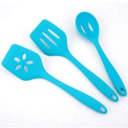 SKYyao Kitchen utensil set Silicone Kitchenware 3 piece set non-stick pot cooking spatula spoon high temperature kitchen silicone shovel silica gel