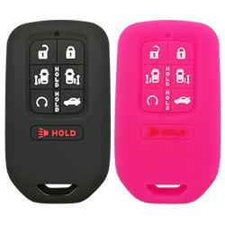 2Pcs Coolbestda Smart Key Fob Cover Skin Remote Case Keyless Entry Jacket Shell for 2018 Honda Odyssey elite