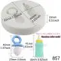Funshowcase Sugarcraft Baby Feeding Bottle and Pacifier Candy Silicone Mold for Cake Cupcake Decorating, Crafting, Polymer Clay, Resin