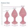 JOYGRACE 3 Pcs Naughty Butt Plug Kits Anal Toys for Beginners Health Material - Not a Silicone Vibrating Dil- dò