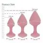 JOYGRACE 3 Pcs Naughty Butt Plug Kits Anal Toys for Beginners Health Material - Not a Silicone Vibrating Dil- dò