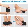 Metatarsal Sleeve with Gel Pads - 2 Pairs - Ball of Foot Cushions with Soft Gel - Fabric Compression - Help Metatarsalgia, Mortons, Neuroma, Calluses Blisters, Diabetic Feet - for Women, Men (Black)