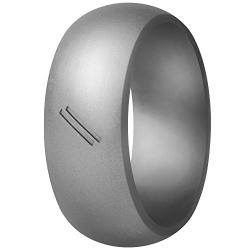 ThunderFit Silicone Wedding Ring for Men, Rubber Wedding Band - 8.7mm Wide