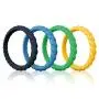 Egnaro Braided Silicone Wedding Ring for Women