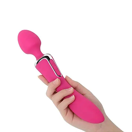 Sendida Rechargeable Sex Vibrator - 10 Speeds Adjustable, Dual Motors, Waterproof Medical Silicone Magic Adult Toy, USB Wand Massager for Women