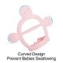 babyease Silicone Bracelet Teether Toy, Prevent from Dropping Off, BPA Free, Without Parts (Pink)