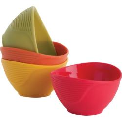 Trudeau Silicone Pinch Bowls, Set of 4