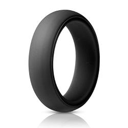 ThunderFit Silicone Rings, 7 Rings / 1 Ring Wedding Bands for Women - 5.5 mm Wide - 2mm Thick