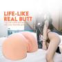 CyberSkin Male Masturbator Perfect Ass with Mega Big Powerful Vibrating Egg, Light, Realistic 3D Lifelike TPE Love Doll Toy Butt Full Size, Vagina Anal 2 Entry, Pussy & Backdoor Stroker, Love Doll