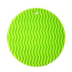 TRENTON Round Wave Shaped Silicone Mat Useful Antiskid Heat Insulation Kitchenware Pad