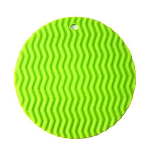 TRENTON Round Wave Shaped Silicone Mat Useful Antiskid Heat Insulation Kitchenware Pad