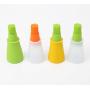 ROPONAN 1 set of 4 pieces Silicone oil bottle brush environmental protection high temperature oil brush silicone kitchenware barbecue painting kitchen utensils and appliances
