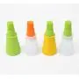 ROPONAN 1 set of 4 pieces Silicone oil bottle brush environmental protection high temperature oil brush silicone kitchenware barbecue painting kitchen utensils and appliances