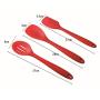 Kitchenware Utensils Set 10 Piece Premium Silicone Heat Resistant Non-Stick Cooking Professional Tools Red Black,Black