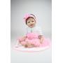 NPK 22&quot 55 cm Handmade Real Looking Realistic Reborn Baby Dolls Newborn Baby Vinyl Silicone Newborn Doll for Birthday Gift Free Magnet Pacifier Dummy