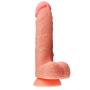 7&quot Realistic Penis Waterproof Soft Silicone Dildo Dong Cock with Veins Balls Adult Sex Toy for woman
