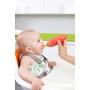 Boon Squirt Silicone Baby Food Dispensing Spoon, Orange