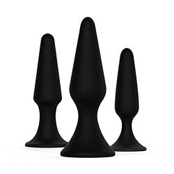 3-Piece Medical Silicone Plug Perfect Tool for Beginners, Intimate Toys Between Husband and Wife