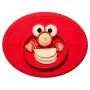ezpz Sesame Street Elmo Mat - One-Piece Silicone placemat + Plate (Red)